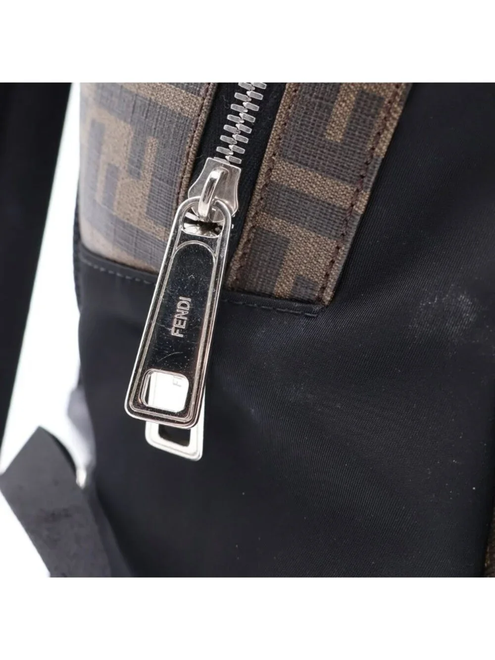 Fendi Zucca Pattern Backpack Brown Black